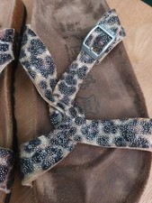 Birkenstock Birkis  Size 4.5 / 37 Tiger Pattern Sandals Narrow Fit 