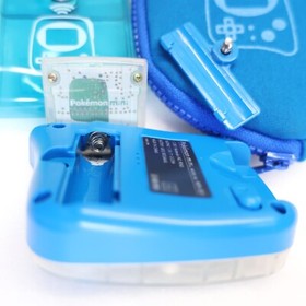 Pokemon Mini Console Blue MIN001 w/ Pok&eacute;mon Center Limited Cases Party Cartridge