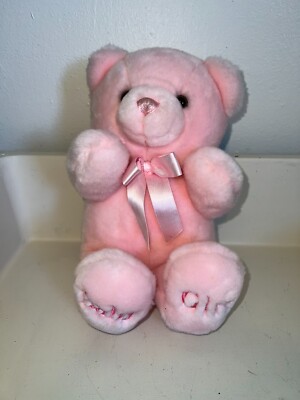 Aurora Baby Pink Teddy Bear Baby Girl First Plush Stuffed animal