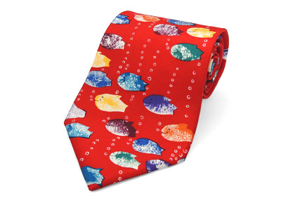 Save The Children Fish  Silk Tie Stay In School Alexandra Age 7
