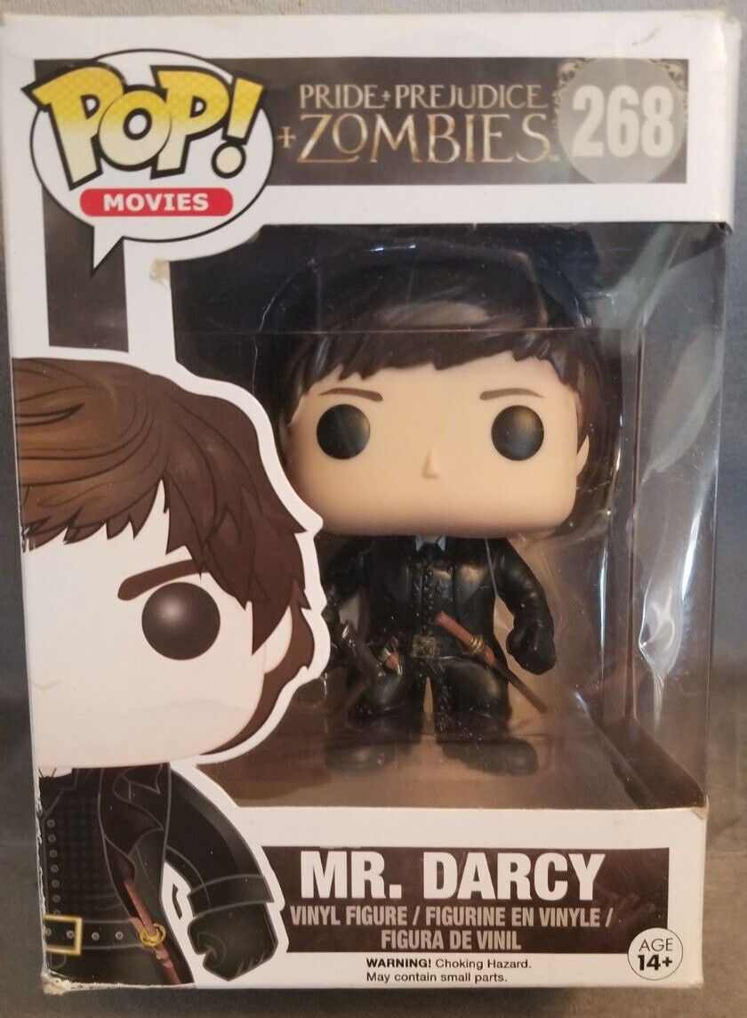 Funko Pop 268 Pride Prejudice &Amp; Zombies Mr. Darcy Vinyl Figure, New W/Box