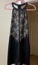 do + be Dress Artsy Black Lace Mini Bodycon Special Occasion Women's Small