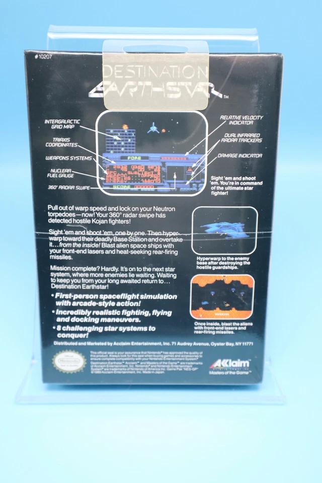 NEW & FACTORY SEALED NES Nintendo Game - DESTINATION EARTHSTAR -Authentic H-Seam - Image 4 of 4