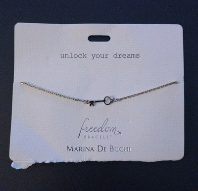 Marina De Buchu Unlock Your Dreams Key Gold Plated Bracelet