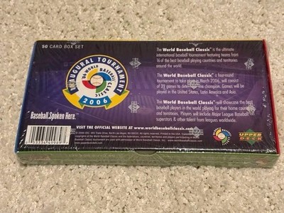 2006 Upper Deck WBC World Baseball Classic Sealed Box 50 Cards