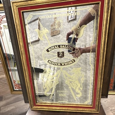 Vintage Chivas Scotch Whisky Mirror