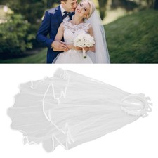 Bride Pearl Headband with Veil Shiny Exquisite Rhinestone Pearl Headband