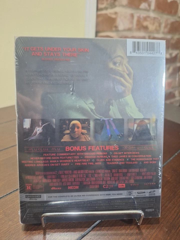 Longlegs w. Steelbook & Slipcover (4K UHD Blu-ray, 2024, Region Free) *NEW* - Image 2 of 3