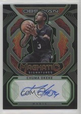 2022 Obsidian Magmatic Signatures Electric Etch Green 4/25 Chuma Okeke Auto 13hc