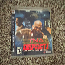 TNA iMPACT! Sony PlayStation 3 T Teen Wrestling Sports Game Manual Included