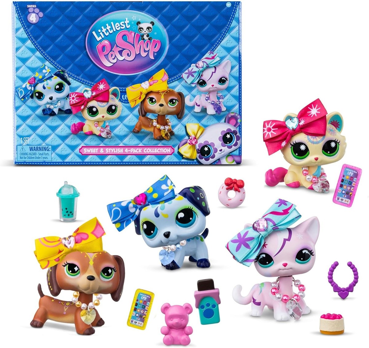 Littlest Pet Shop Sweet & Stylish Bundle Set Series 4 Gen 7 Bobble