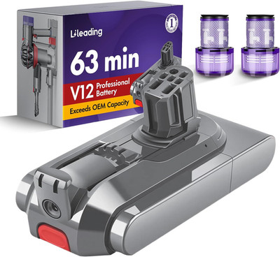 V12 63-min Battery Replacement : With Sony Battery Cell, Compatible with V12 Det