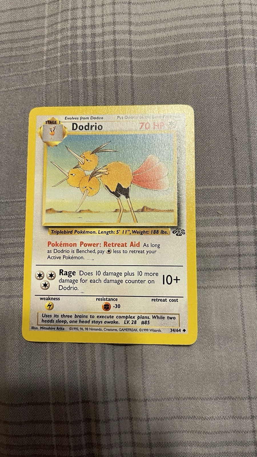 Pokémon TCG Dodrio 34/64 Jungle Uncommon LP
