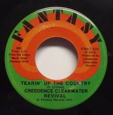Creedence Clearwater Revival Rock 45 RPM Speed Vinyl Records for