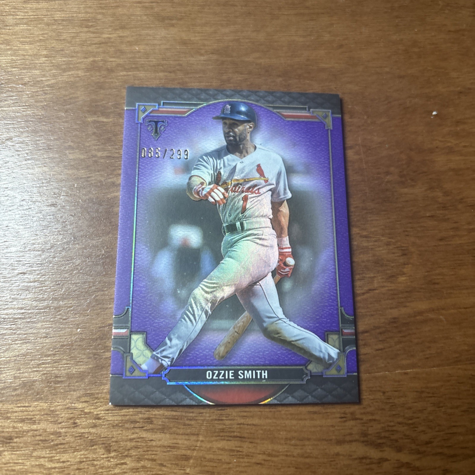 2022 Topps Triple Threads Amethyst /299 Ozzie Smith #20 HOF
