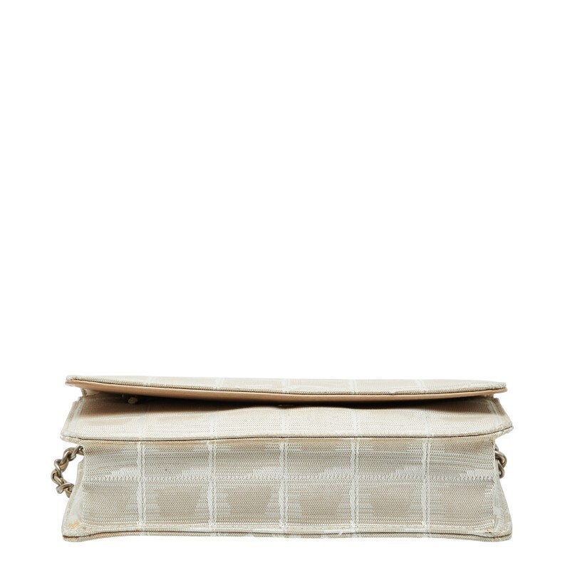 CHANEL New Travel Line Coco Mark Chain Shoulder Bag Beige Nylon Women's CHANEL U — image 3