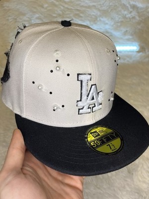 Custom New Era 59fifty LA Dodgers Cap 7 1/2 Strass Distressed Unikat