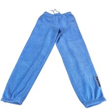 Nike Vintage Fleece Sweatpants Mens Small Blue Joggers Swoosh