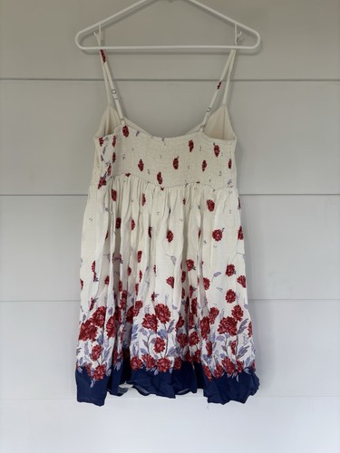 Rewind Junior Girl’s Large Spaghetti Strap Sweetheart Eyelet Bodice Summer Dress - Picture 7 of 11