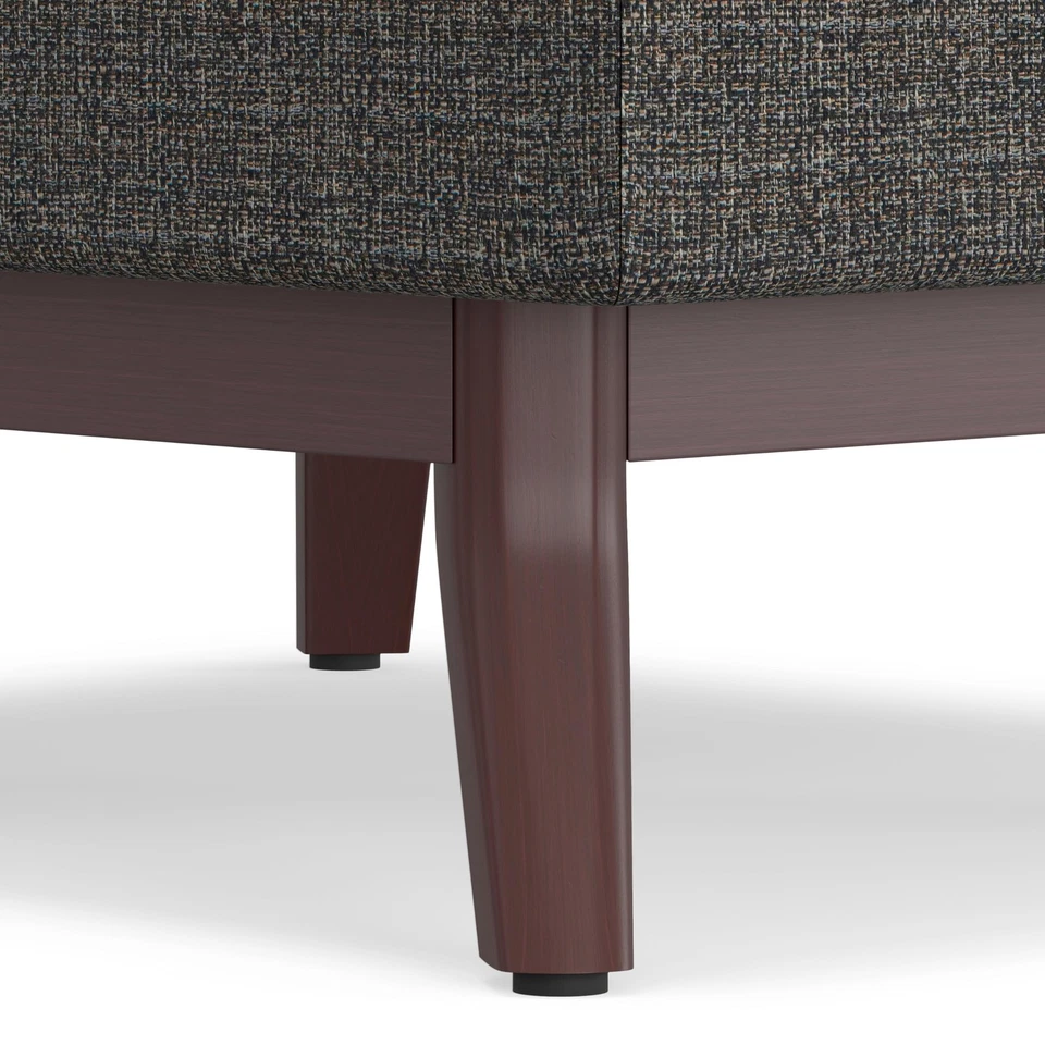 SIMPLIHOME Owen 34 pulgadas de ancho mediados de siglo rectangular mesa de centro almacenamiento otomana Foto 3 de 4