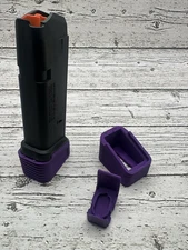 Pmag GL series Base Plate Mag Extension By 3 GL9 Magazines (2 Pack)Barney Purple