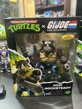 Playmates Teenage Mutant Ninja Turtles x G.I. Joe Buzzer x Rocksteady Figure