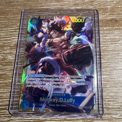 Monkey.D.Luffy (118) OP11-118 A Fist of Divine Speed Foil