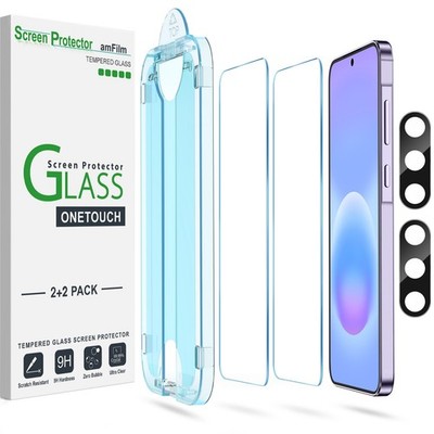 amFilm Samsung Galaxy A57 5G 6.7'' Screen Protector+Camera Lens Protector 2+2Pack