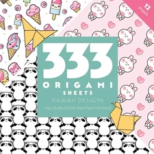 333 Origami Sheets Kawaii Designs: High-Quality Double-Sided Paper Pack Book...