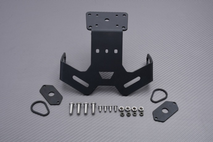 Support de plaque court pour Yamaha MT 125 2025 en acier noir X