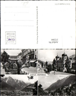 372504,Lienz Totale Schloss Bruck Rathaus Mehrbildkarte