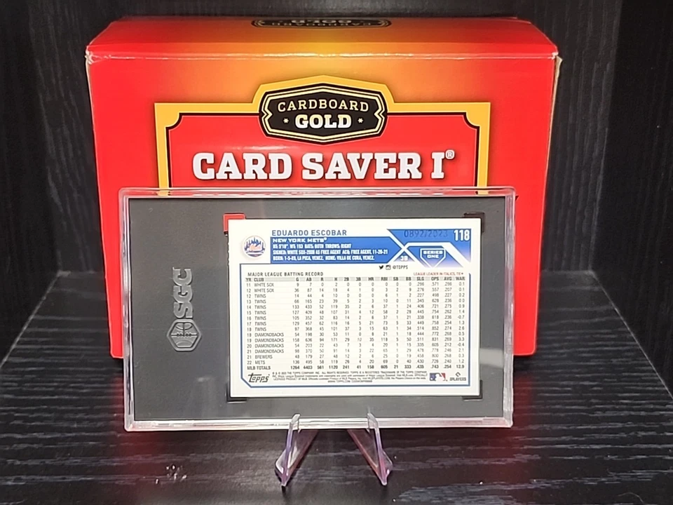 EDUARDO ESCOBAR 2023 Topps Series 1 GOLD Parallel /2023 New York Mets Free Ship! - Image 3 of 4