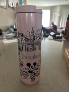 Starbucks Disneyland Resort Pink Tumbler 2023 Original Coffee & Tea Theme