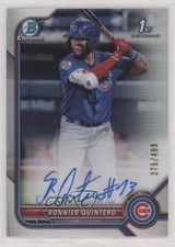 2022 Bowman Chrome Prospect Refractor /499 Ronnier Quintero #CPA-RQT Auto 0q4s