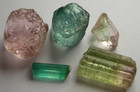 TOURMALINE, MIXED COLOR, ROUGH FOR FACETING, AFGHANISTAN — photo 2