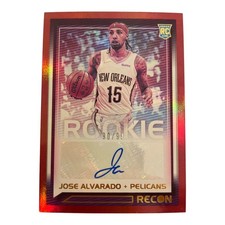 2021-22 Panini Recon Rookie Auto /99 Jose Alvarado Rookie Card RRS-JAV. rookie card picture
