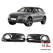 1 Pair Front Driving Fog Light Bezel Compatible with Q5 2013 2014 2015 2016