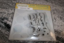 Taylored Expressions 6" X 6" Layering Stencil "Balloo Party Stamp New