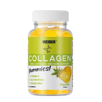 Weider Collagen Gummies, 50 Fruchtgummis, Pineapple