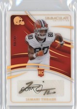 2024 Panini Immaculate Rookie Auto Gold /49 Jamari Thrash #RA-JTH Auto 3hd