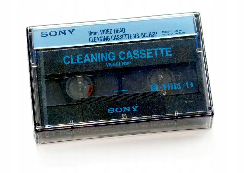 Sony 8mm Video 8 8mm Hi8 Head Cleaner Cleaning Cassette Tape (V8