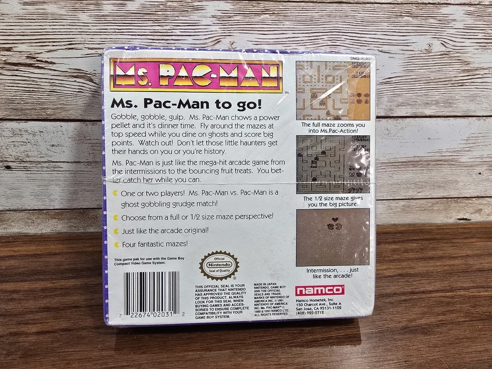 Nintendo Game Boy Ms. Pac-Man SEALED in Original Packaging - Image 2 of 4