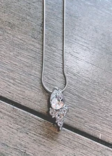 Crystal Teardrop Pendant made with Swarovski crystals