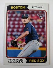 2023 Topps Heritage Baseball #77 Franklin German RC Boston Red Sox Pitcher 