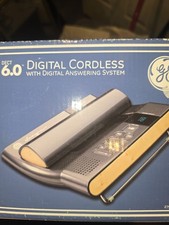 GE DESIGNER SERIES 6.0 DIGITAL CORDLESS PHONE ANSWERING SYSTEM MODERN NOS 13