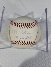 Matt Stairs  Autographed  Baseball With Inscription 23 PH HRS