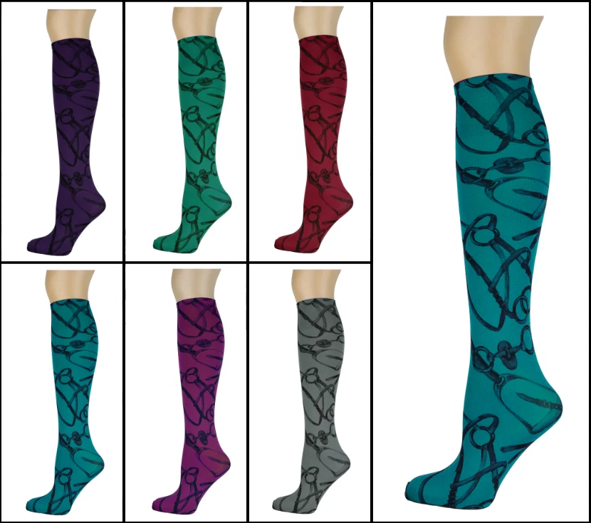 Soxtrot Bit and Pieces Women Thin Knee High Socks (UK 3-8) No Heel Fashion