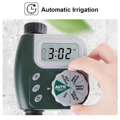 Automatische Bewässerung Timer mit programmierbaren Zeitplänen und klarer LCD-
