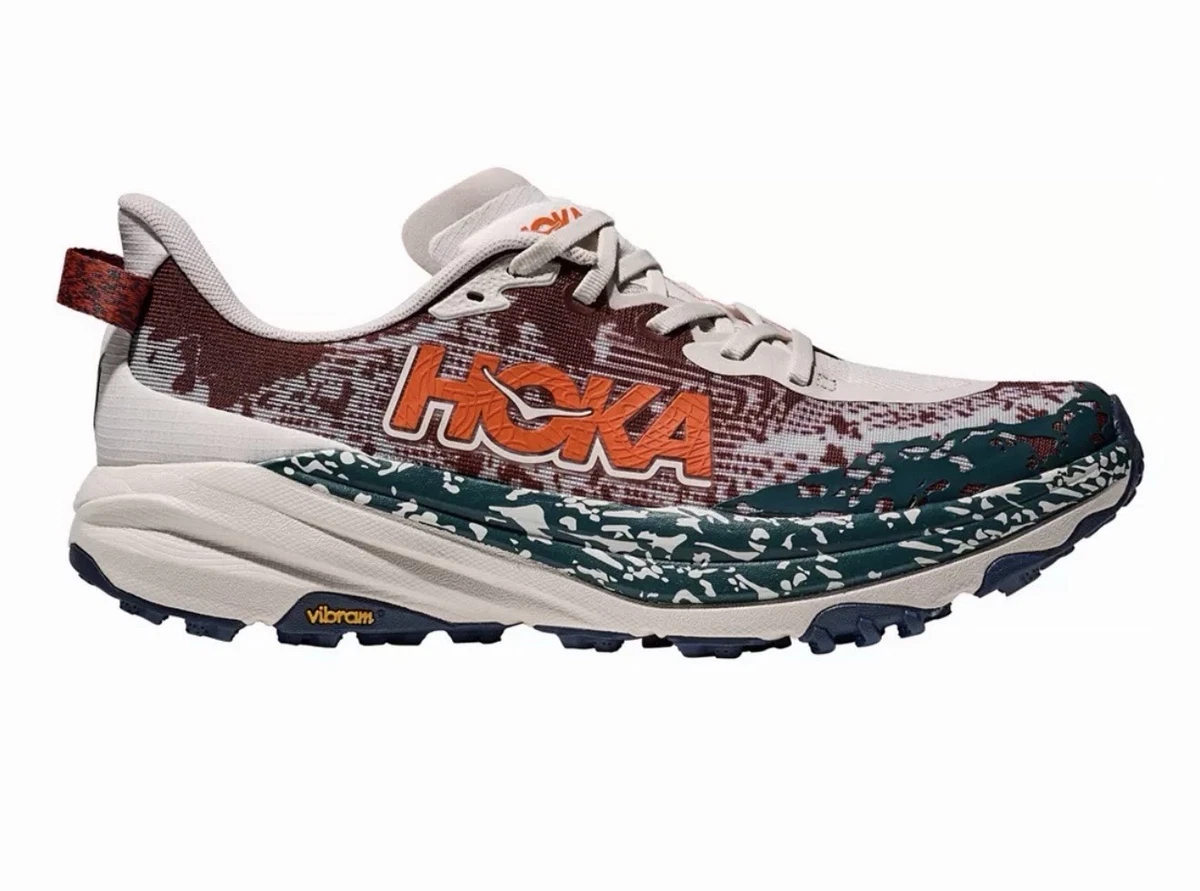 HOKA Men\'s Speedgoat 6 Trail Running Shoes Putty PTYB Size 8.5D New With Box Hoka Speedgoat 6 Putty / Blue Twilight Size : 8,5us / 42  main image 3