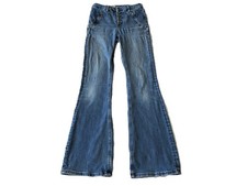 Pilcro and the Letterpress - Women's Size 28 Button Fly Bootcut Blue Denim Jeans